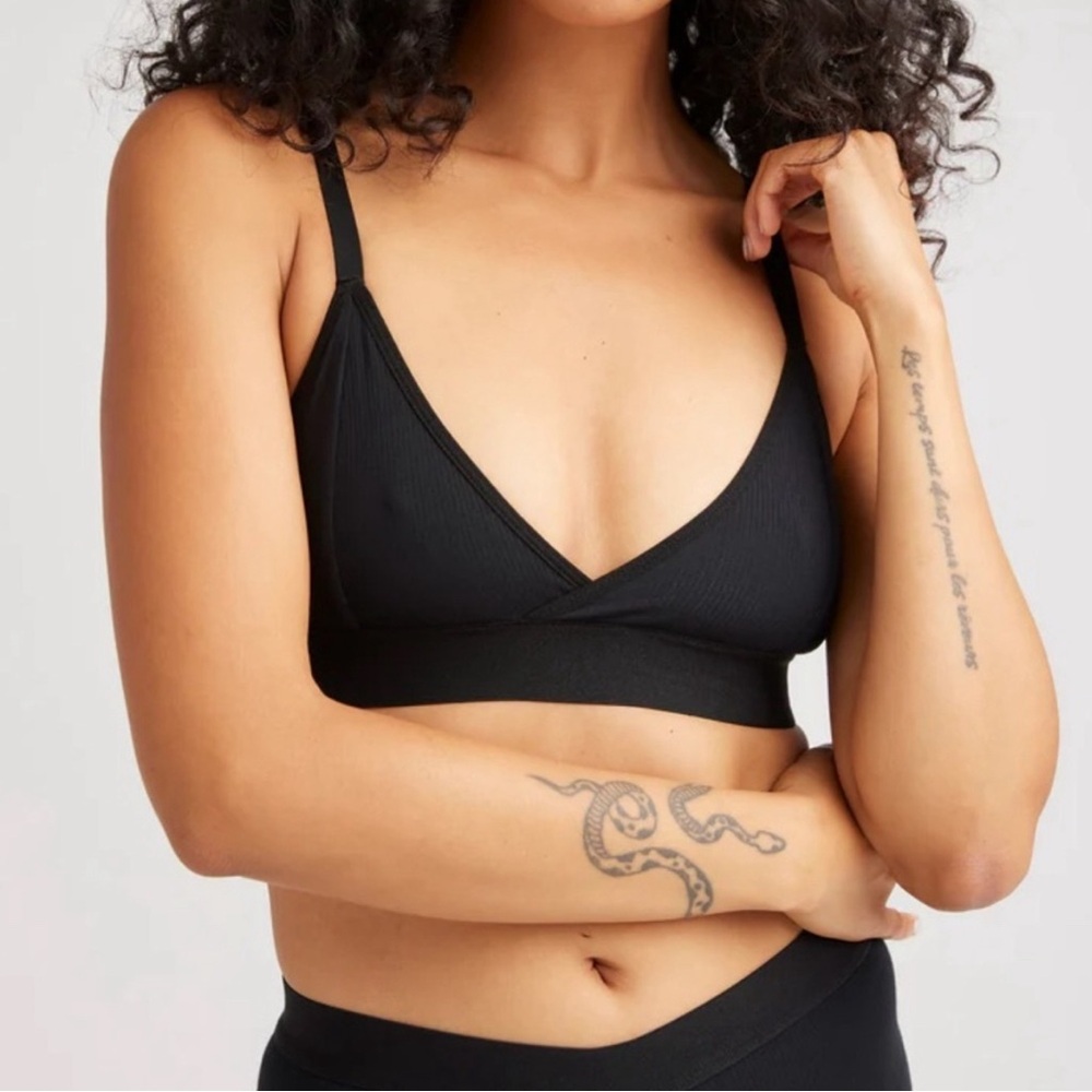 Richer Poorer Women's Cotton Modal Classic Bralette - Black, XL